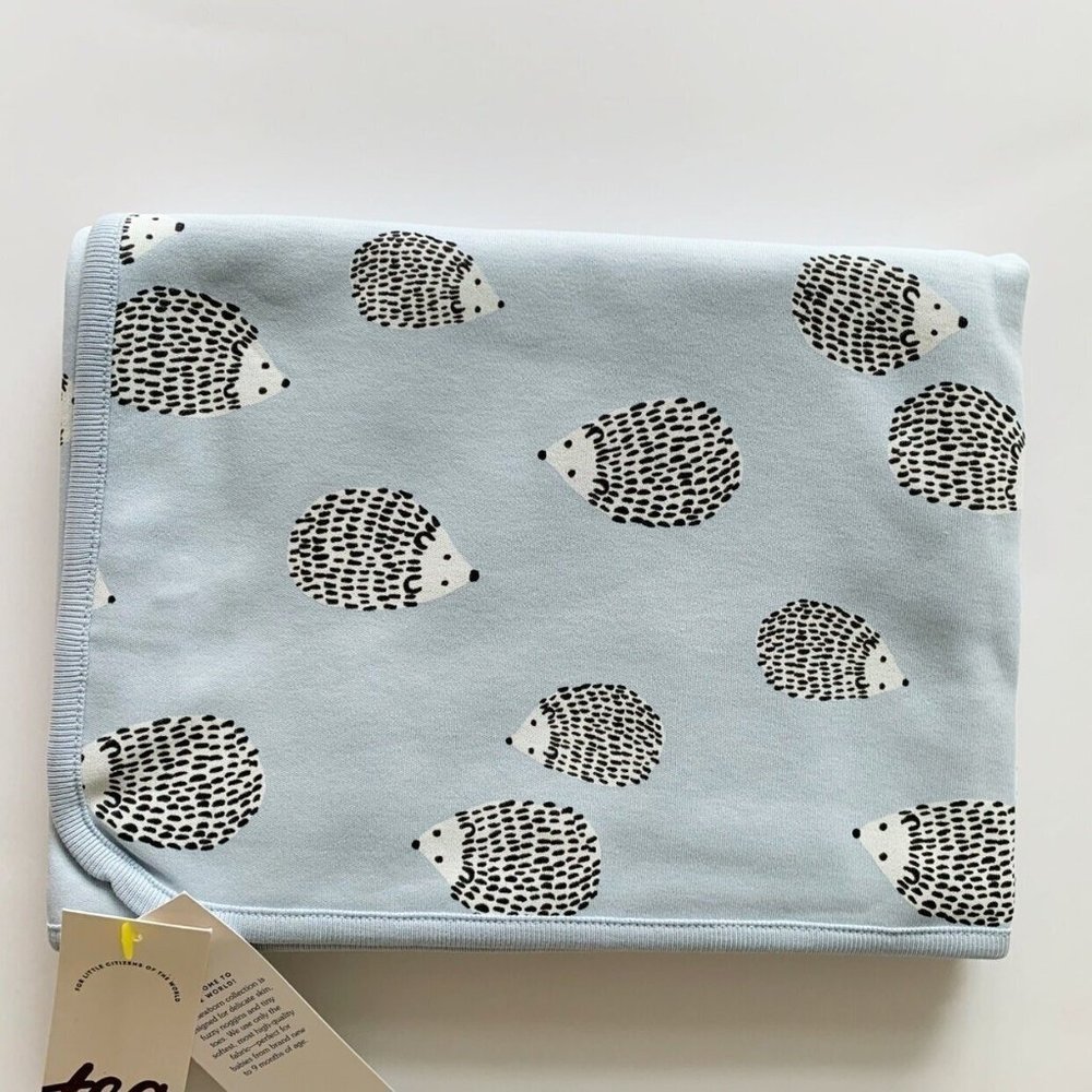 NWT Tea Collection Reversible Baby Blanket, 30x30 Inches - Picture 2 of 9